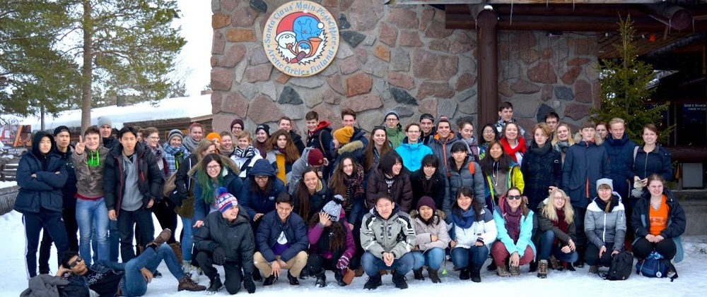 Ausflug der YFU-Austauschschüler zum Arctic Circle in Lappland
