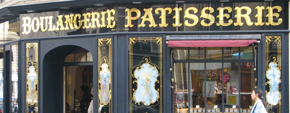 Eine typische Boulangerie in Frankreich