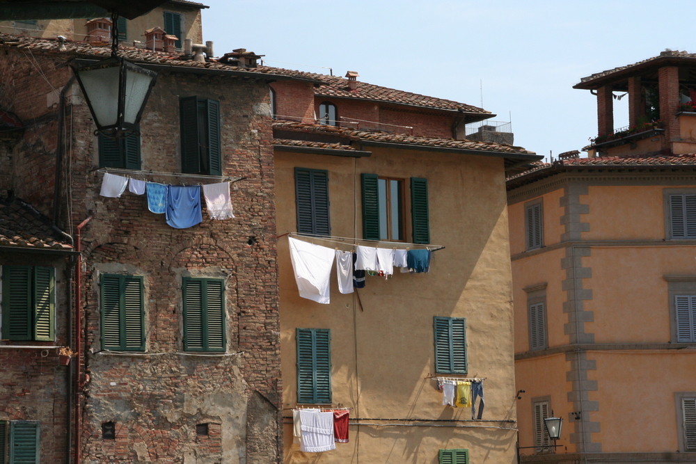 Häuserfront in Italien